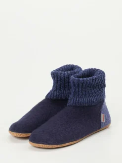 Damen Giesswein – Hüttenschuhe aus Wollfilz Dunkel