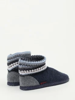 Damen Giesswein – Hüttenschuhe aus Wolle Dunkel
