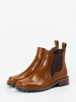 Damen Ginger u0026 Glove Ginger & Glove – Chelsea Boots aus Kalbleder cognac