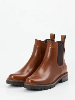 Damen Ginger u0026 Glove Ginger & Glove – Chelsea Boots aus Kalbleder cognac