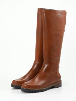 Damen Ginger u0026 Glove Ginger & Glove – Kniehohe Stiefel aus Kalbleder cognac