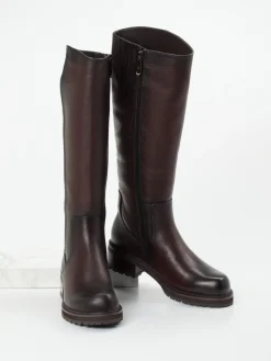 Damen Ginger u0026 Glove Ginger & Glove – Kniehohe Stiefel aus Kalbleder dunkel