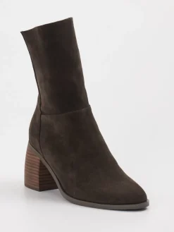 – Stiefelette aus Veloursleder Dunkel*Gioia Hot