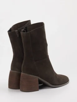 – Stiefelette aus Veloursleder Dunkel*Gioia Hot