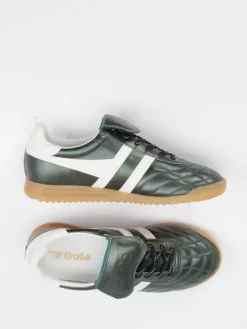 Damen Gola – Retro-Sneaker aus glänzendem Leder