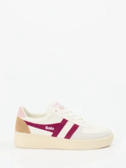 Damen Gola – Retro-Sneaker aus Leder mit Beere-Details