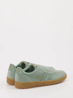 Damen Gola – Retro-Sneaker aus Veloursleder Salbei