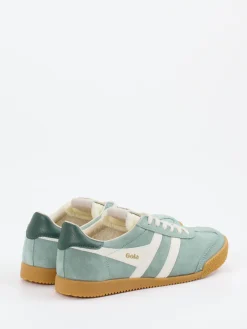 Damen Gola – Retro-Sneaker aus Veloursleder Salbei