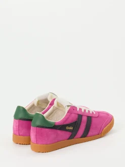 Damen Gola – Retro-Sneaker aus Veloursleder Pink