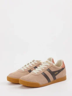 Damen Gola – Retro-Sneaker aus Veloursleder Rosébeige