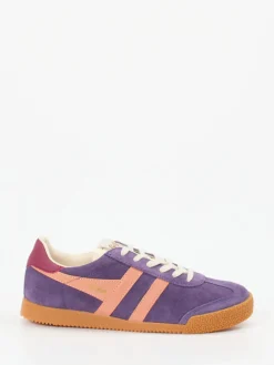 Damen Gola – Retro-Sneaker aus Veloursleder Violett