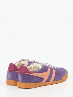 Damen Gola – Retro-Sneaker aus Veloursleder Violett