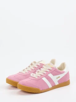 Damen Gola – Retro-Sneaker aus Veloursleder Rosa