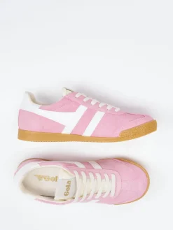 Damen Gola – Retro-Sneaker aus Veloursleder Rosa