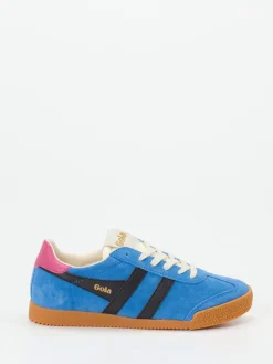Damen Gola – Retro-Sneaker aus Veloursleder Kornblumen
