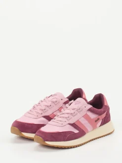 Damen Gola – Retro-Sneaker aus Veloursleder Rosé