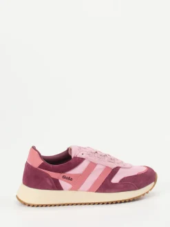 Damen Gola – Retro-Sneaker aus Veloursleder Rosé