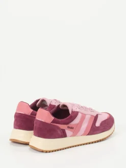 Damen Gola – Retro-Sneaker aus Veloursleder Rosé