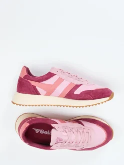 Damen Gola – Retro-Sneaker aus Veloursleder Rosé