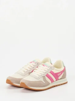 Damen Gola – Sneaker aus Veloursleder cremeweiß