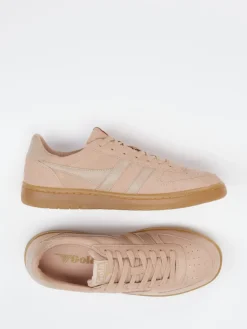 – Sneaker aus Veloursleder in Rosébeige*Gola