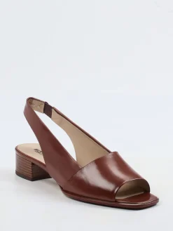 Damen Gritti – Slingback-Sandalen aus Kalbleder Cognac