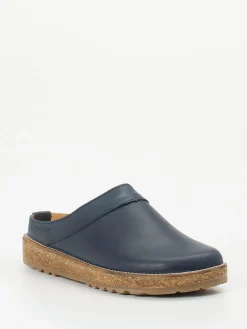 Damen Haflinger – Clog aus Nubukleder Dunkel