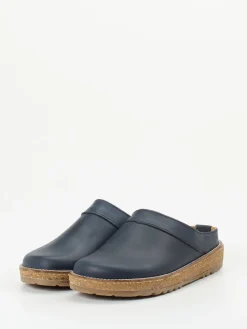 Damen Haflinger – Clog aus Nubukleder Dunkel