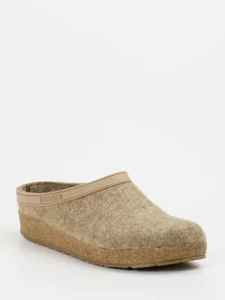 Herren Haflinger – Filzpantoffel aus Wolle in Beige