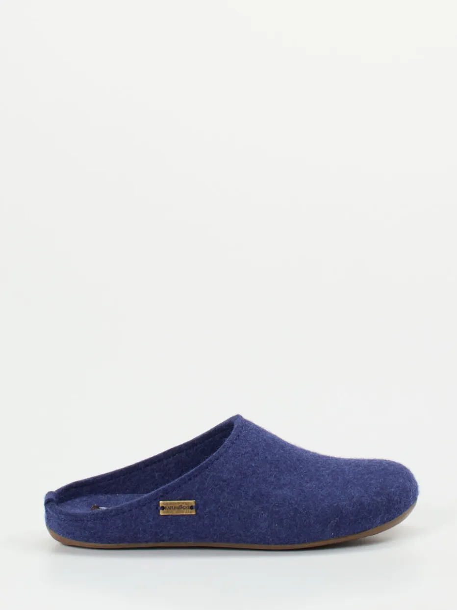 Damen Haflinger – Filzpantoffel aus Schurwolle Dunkel
