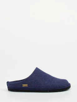 Herren Haflinger – Filzpantoffeln aus Schurwolle marine