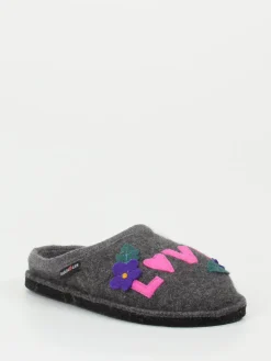 – Filzpantoffeln aus Wolle anthrazit*Haflinger New