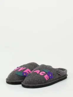 – Filzpantoffeln aus Wolle anthrazit*Haflinger New