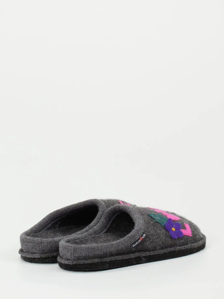 – Filzpantoffeln aus Wolle anthrazit*Haflinger New