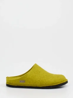 Damen Haflinger – Filzpantoffeln aus Wolle in Oliv
