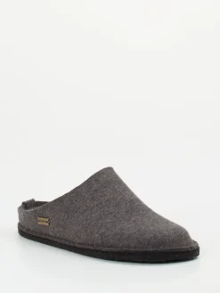 Herren Haflinger – Filzpantoffeln aus Wolle in Anthrazit