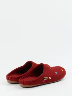 Damen Haflinger – Filzpantoffeln aus Schurwolle wein