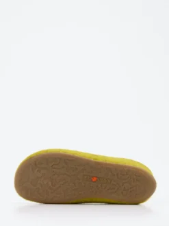 Damen Haflinger – Filzpantoffeln aus Schurwolle senfgelb