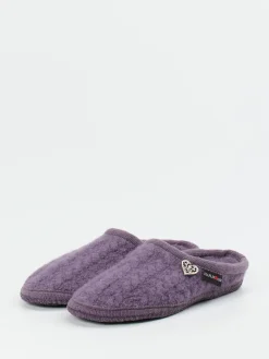 – Filzpantoffeln aus Schurwolle fliederlila*Haflinger Hot