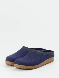 Herren Haflinger – Filzpantoffeln aus Schurwolle Dunkel