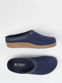 Herren Haflinger – Filzpantoffeln aus Schurwolle Dunkel