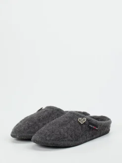 – Hausschuh aus Wollfilz in Anthrazit*Haflinger Discount