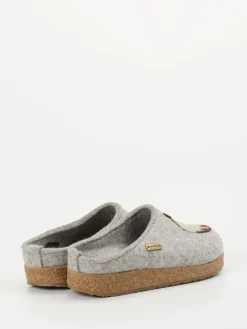 Damen Haflinger – Hausschuh aus Schurwolle Hell