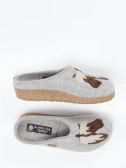 Damen Haflinger – Hausschuh aus Schurwolle Hell