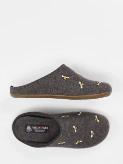 – Pantoffeln aus Wollfilz Anthrazit*Haflinger Discount