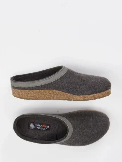 – Pantoffeln aus Wollfilz in Anthrazitgrau*Haflinger