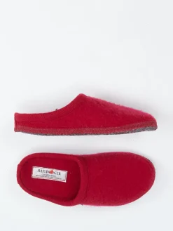 – Pantoffeln aus Wollfilz in Wein*Haflinger