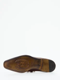 – Derby-Schnürschuh aus geprägtem Leder*Harris New