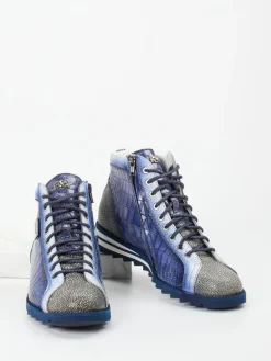 – High-Top Sneaker aus geprägtem Leder*Harris Clearance