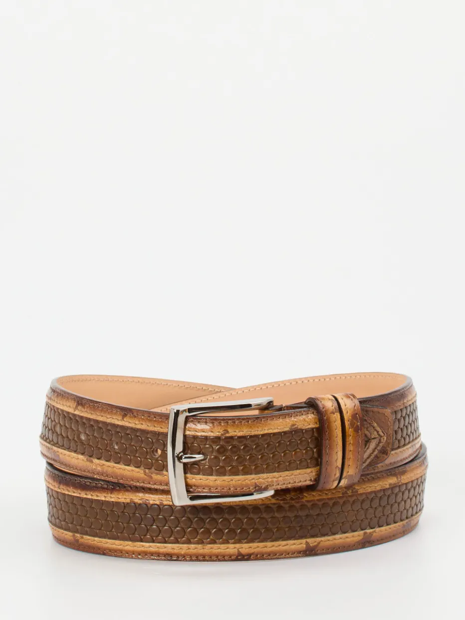 Herren Harris – Ledergürtel aus geprägtem Leder